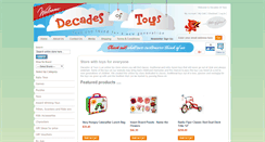 Desktop Screenshot of decadesoftoys.co.nz