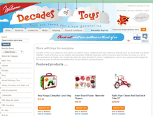 Tablet Screenshot of decadesoftoys.co.nz